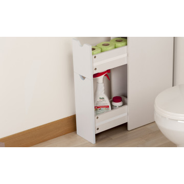 Etagère optimale WC blanche