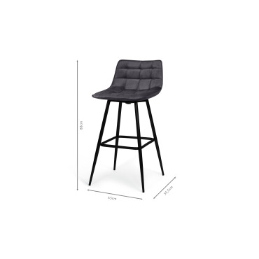 Tabouret irina gris foncé