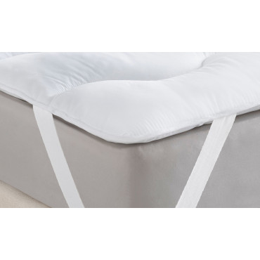 Surmatelas 1000 gsm plumes d'oie anti acariens