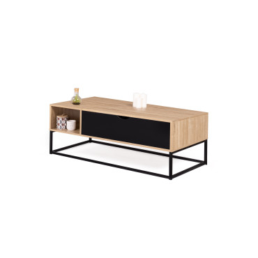 Table basse relevable Memphis avec rangements