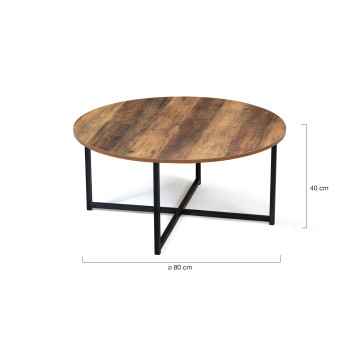 Table basse ronde 80cm Elize