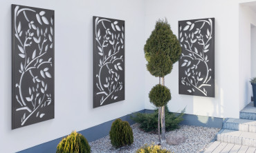 Panneaux décoratifs universels 100x50cm Lis gris – lot de 3