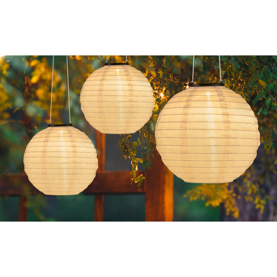 Lampion solaire - lot de 3