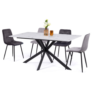 Table repas Glam 160cm