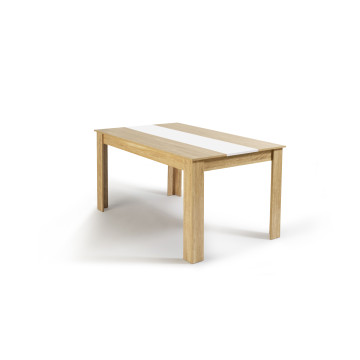 Table repas Gloria Bois/Blanc