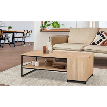 Table basse avec coffre latéral Memphis