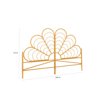 Tête de lit effet Rotin