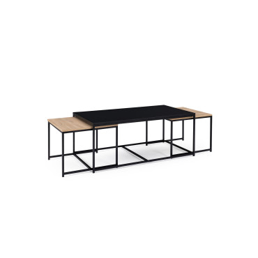 Table basse gigogne Manhattan - Lot de 3