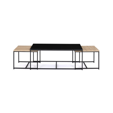 Table basse gigogne Manhattan - Lot de 3