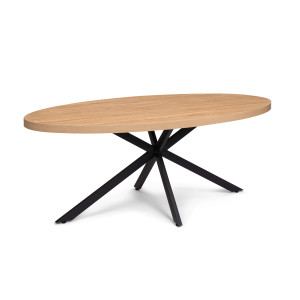 Table repas ovale pieds spider