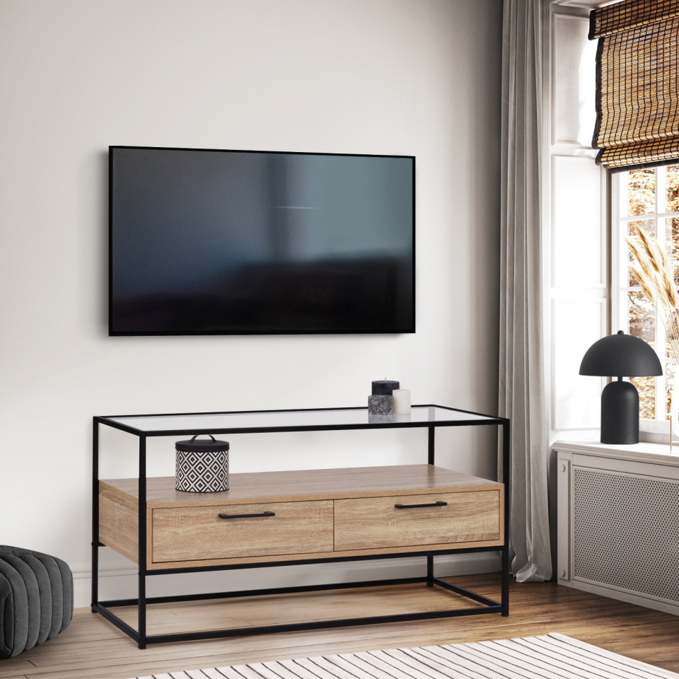 Meuble TV Siena 2 tiroirs L113cm