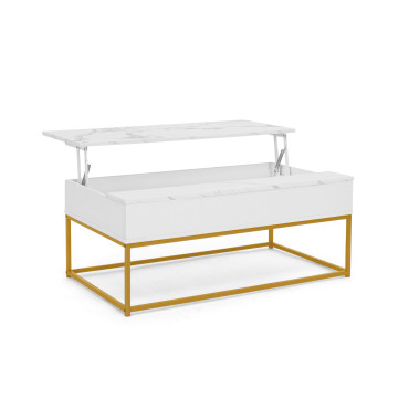 Table basse Glam avec plateau relevable