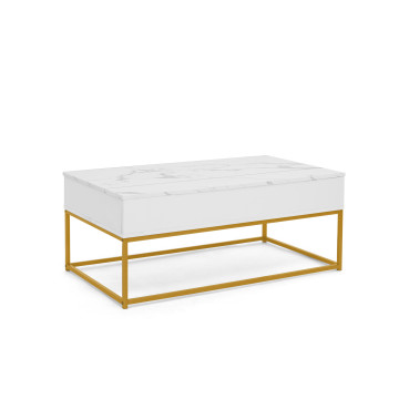 Table basse Glam avec plateau relevable