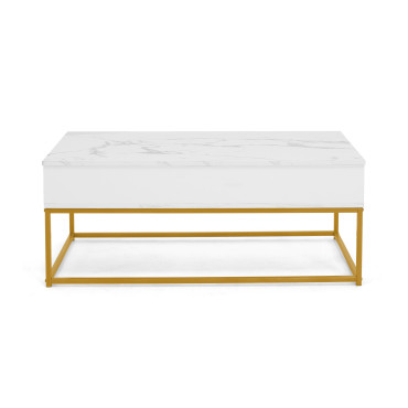 Table basse Glam avec plateau relevable