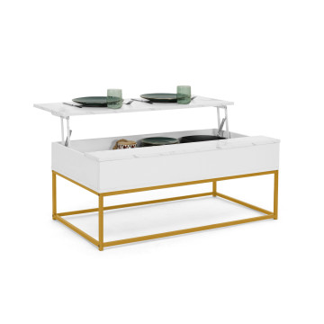 Table basse Glam avec plateau relevable