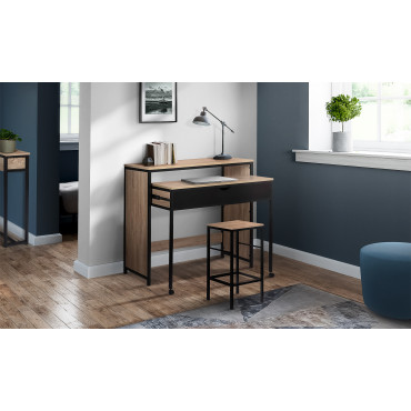 Bureau extensible Manhattan bois et noir