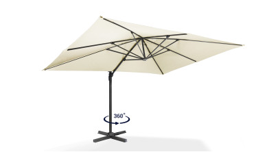 Parasol Sombra 360° rectangle avec housse de protection