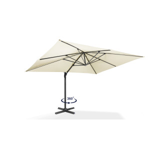 Parasol Sombra 360° rectangle avec housse de protection