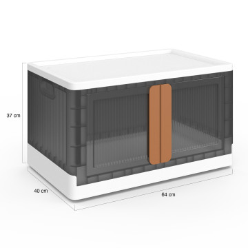 Boîtes de rangement empilables 72L