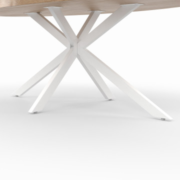 Table repas ovale pieds spider