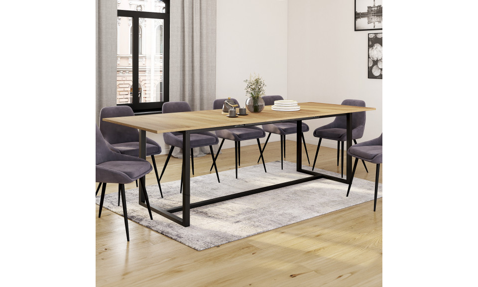 Table à manger extensible Memphis 200-250 cm