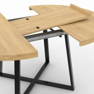 Table à manger extensible Sana 120-160 cm