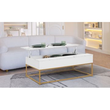 Table basse Glam avec plateau relevable