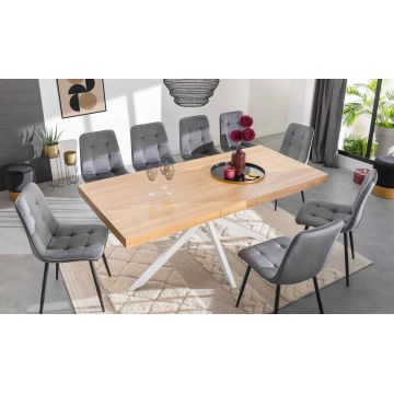 Table repas extensible pieds spider extensible