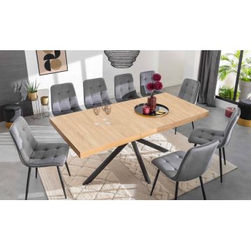 Table repas extensible pieds spider extensible