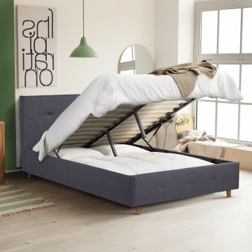 Lit coffre double scandinave lulea