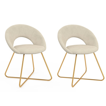 Chaises Malone en velours