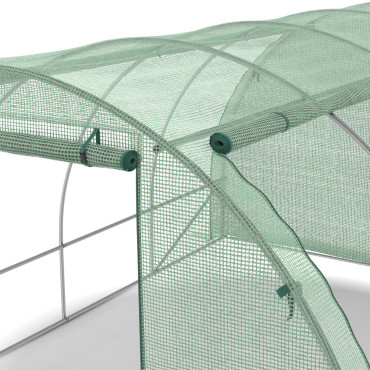 Serre tunnel verte 3x4m toutes saisons