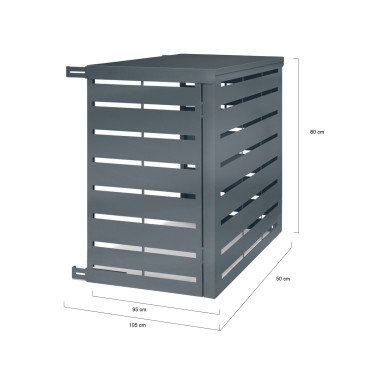 Cache clim extérieur gris