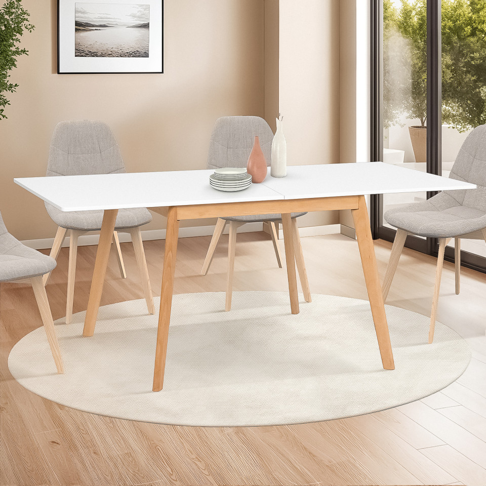 Table repas scandinave pliable