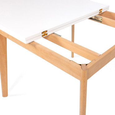 Table repas scandinave pliable