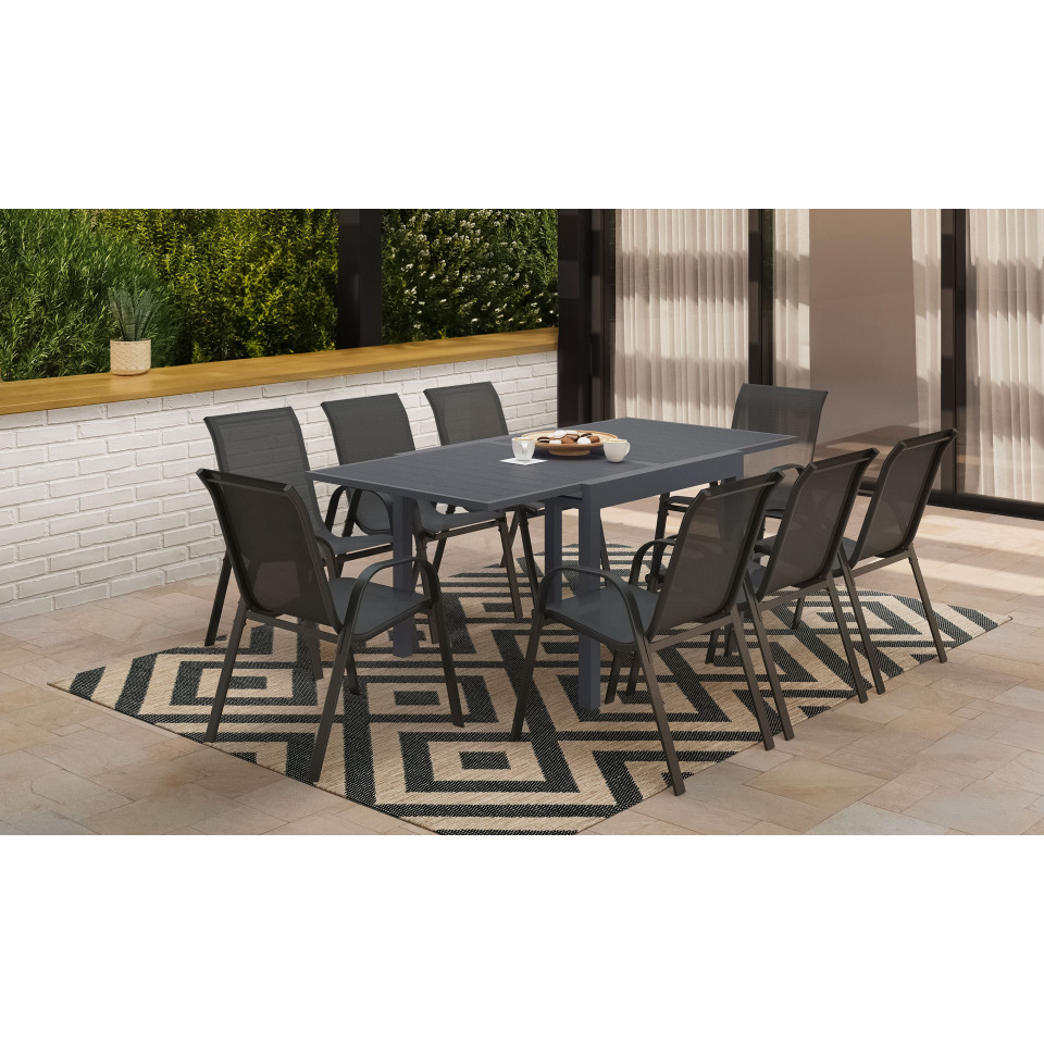 Salon de jardin extensible Polywood