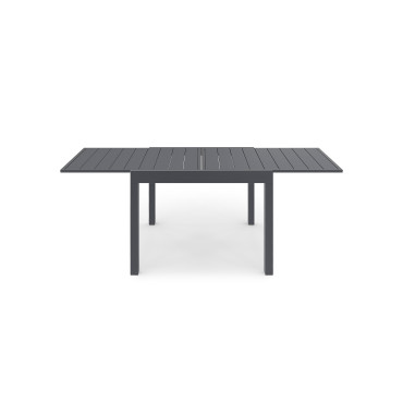 Salon de jardin extensible 8 places en polywood gris