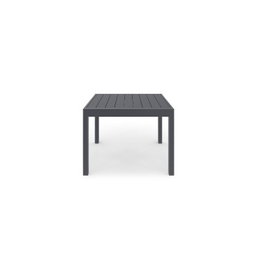 Salon de jardin extensible 8 places en polywood gris