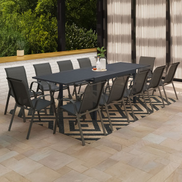 Salon de jardin extensible Polywood