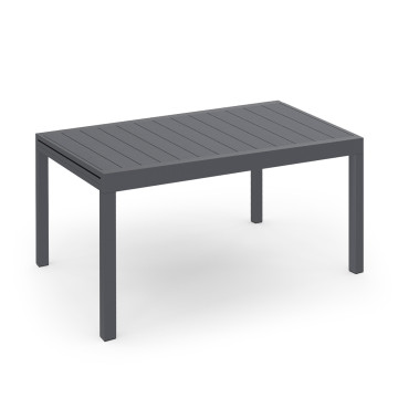 Salon de jardin extensible 12 places en polywood gris