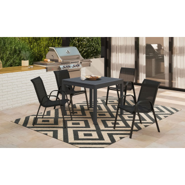 Table de jardin extensible en polywood