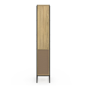 Colonne de salle de bain Memphis 1 porte avec miroir 170cm