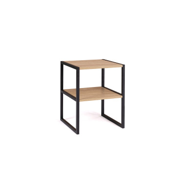 Tables de chevets Memphis avec étagère - lot de 2