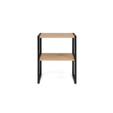 Tables de chevets Memphis avec étagère - lot de 2