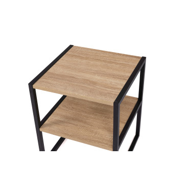 Tables de chevets Memphis avec étagère - lot de 2