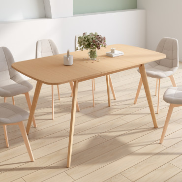 Table repas extensible Venezia 120-160cm