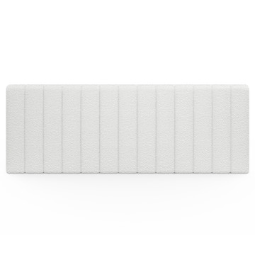 Tête de lit murale Céline en bouclette blanche 160cm