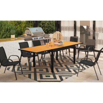 Table de jardin extensible en polywood