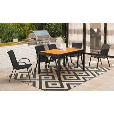 Table de jardin extensible en polywood