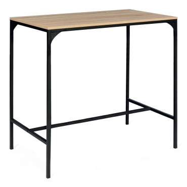 Table haute repas Memphis  95cm + 2 tabourets